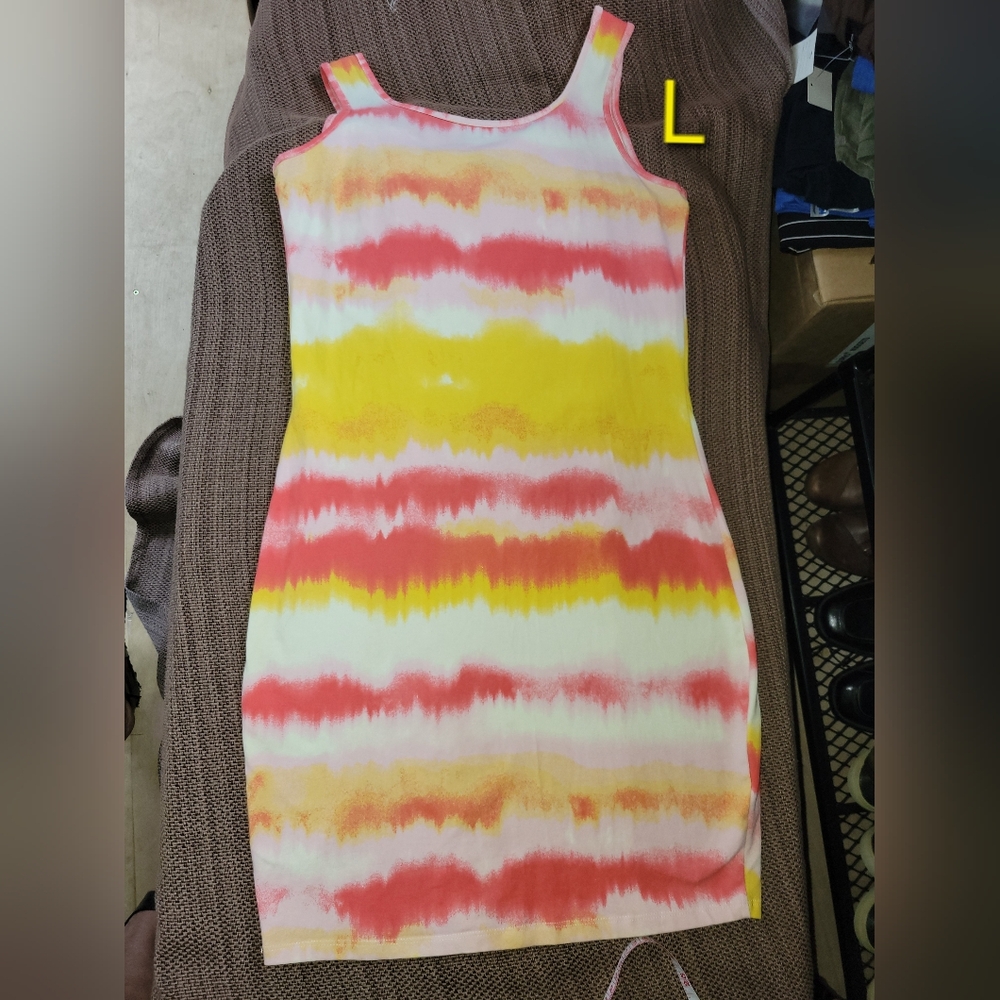 No Boundaries Tie Die Tank Top Style Dress